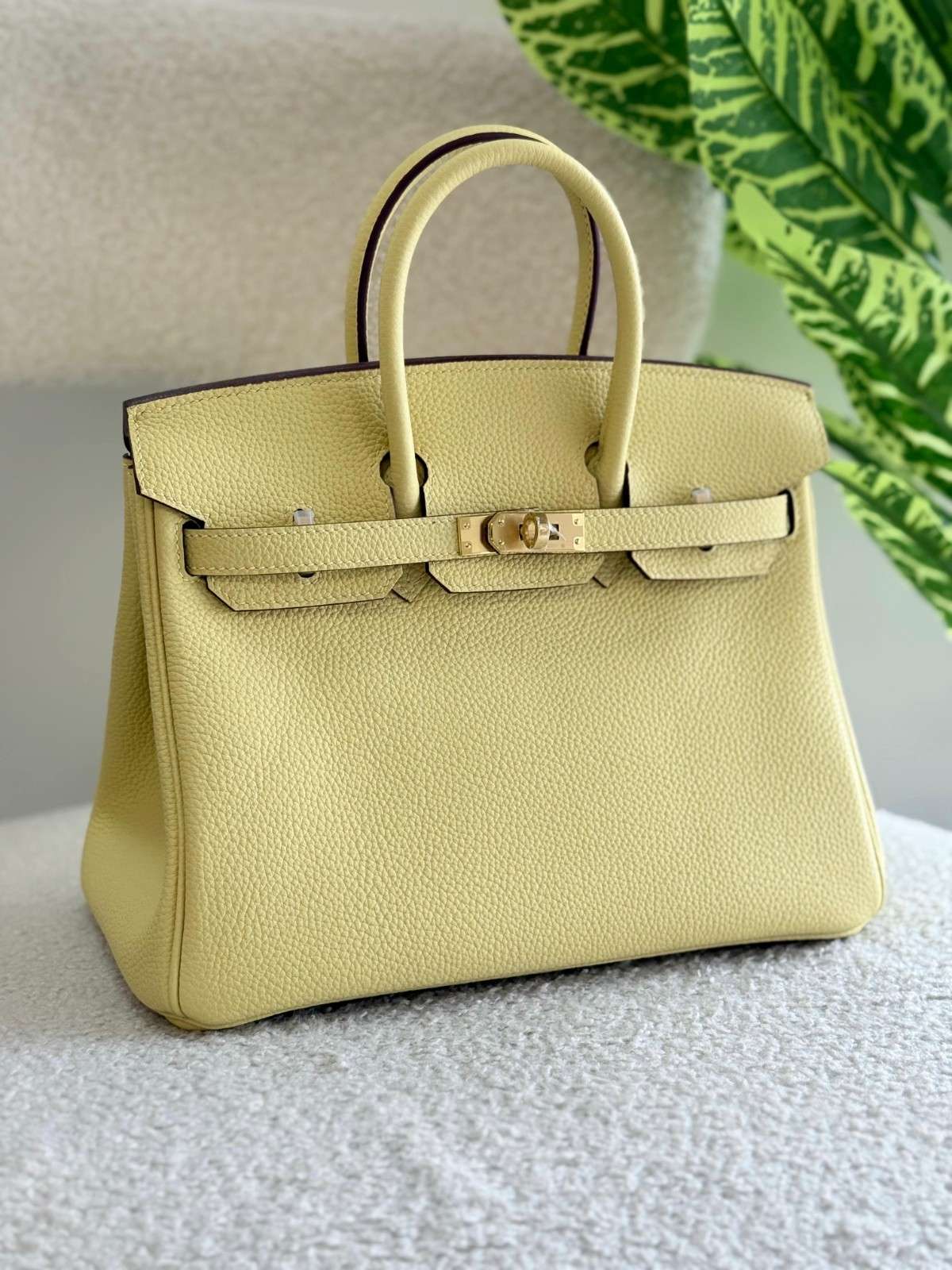 Hermes Birkin 25CM Handbag In Jaune Poussin Togo Leather Gold Hardware Buy Hermes Birkin 25CM Jaune Poussin Togo Leather Handbag