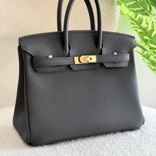 Hermes Birkin 25CM Malachite Togo Leather Handbag