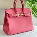 Hermes Birkin 25CM Handbag In Rose Lipstick Togo Leather