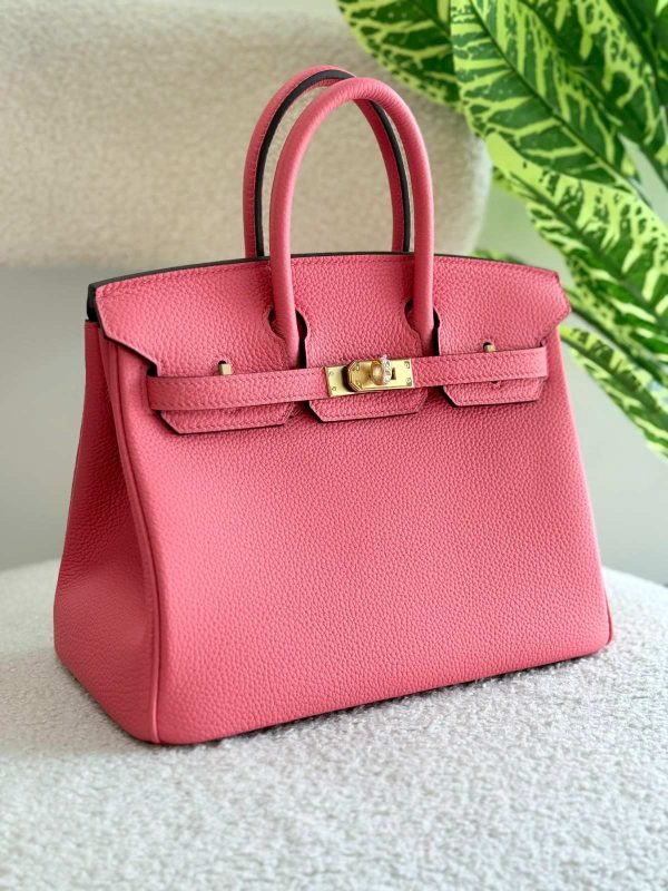 Hermes Birkin 25CM Handbag In Rose Lipstick Togo Leather