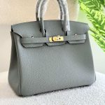 Hermes Birkin 25CM Vert Amande Togo Leather Handbag