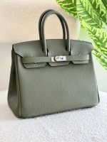 Hermes Birkin 25CM Vert Veronese Togo Leather Handbag