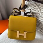 Hermes Constance 18 Amber Yellow Epsom Leather