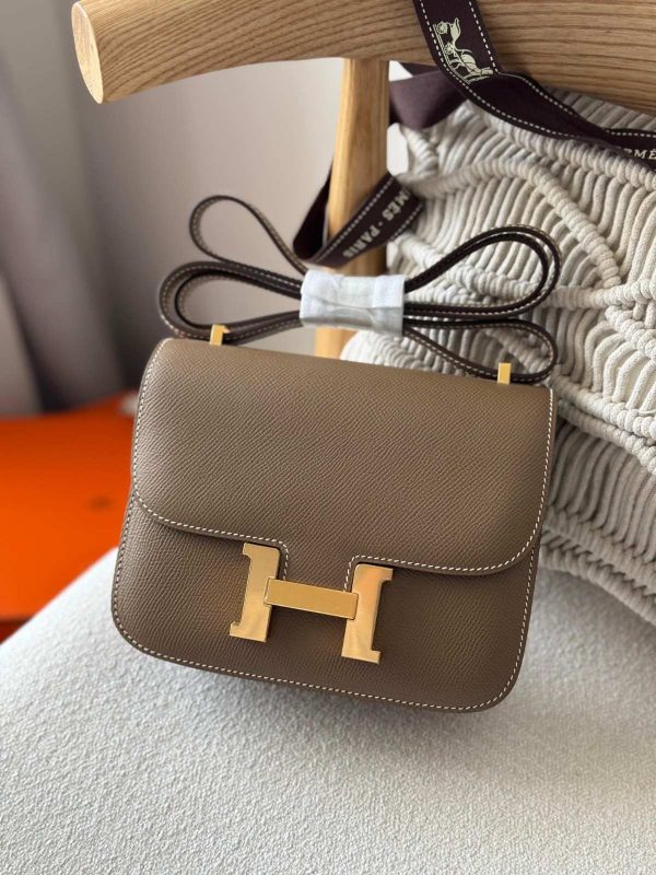 Hermes Constance 18 Etoupe Epsom Leather Gold Hardware