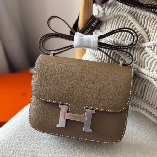 Hermes Constance 18 Etoupe Epsom Leather Palladium Hardware