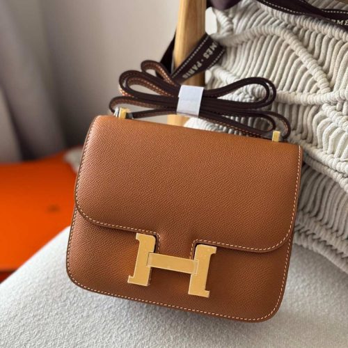 Hermes Constance 18 Gold Epsom Leather Gold Hardware