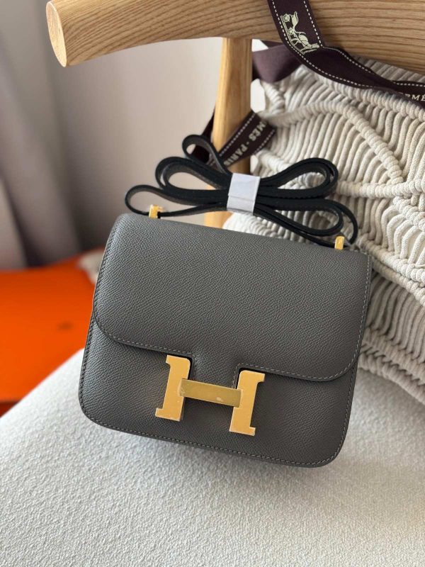 Hermes Constance 18 Gris Meyer Epsom Leather Gold Hardware