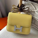 Hermes Constance 18 Jaune Bourgeon Epsom Leather Palladium Hardware