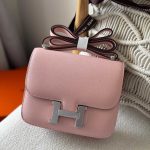 Hermes Constance 18 Rose Sakura Epsom Leather Palladium Hardware