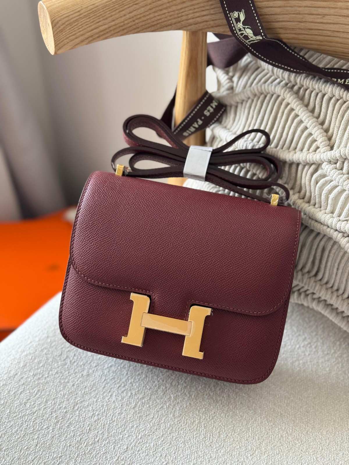 Hermes Constance 18 Rouge H Epsom Leather Gold Hardware Hermes Constance 18 Rouge H Epsom Leather Gold Hardware