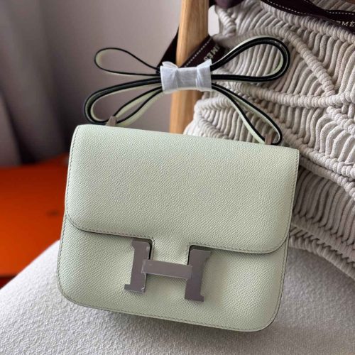Hermes Constance 18 Vert Fizz Epsom Leather palladium Hardware