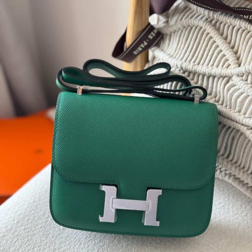 Hermes Constance 18 Vert Vertigo Green Epsom Leather Palladium Hardware