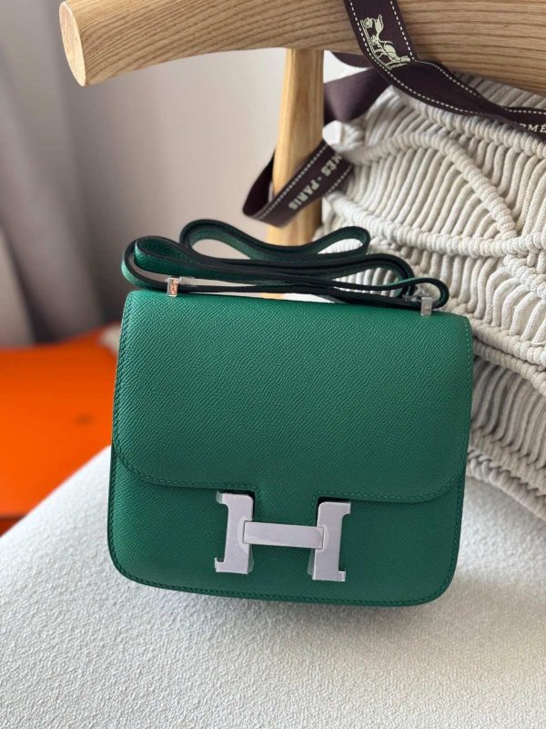 Hermes Constance 18 Vert Vertigo Green Epsom Leather Palladium Hardware