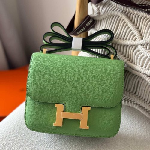 Hermes Constance 18 Vert Yucca Epsom Leather Gold Hardware