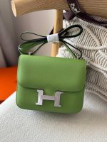 Hermes Constance 18 Vert Yucca Epsom Leather Palladium Hardware
