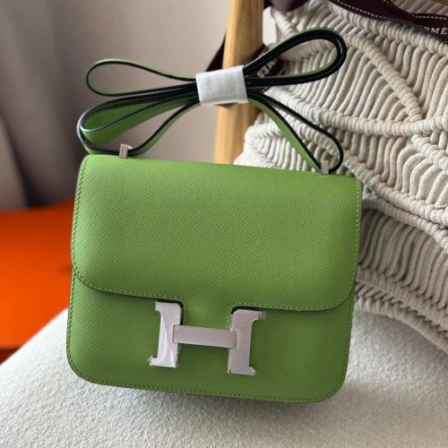 Hermes Constance 18 Vert Yucca Epsom Leather Palladium Hardware