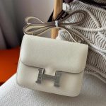 Hermes Constance 18 White Epsom Leather
