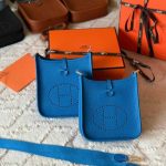 Hermes Evelyne 16 Bleu France Taurillon Clemence Leather