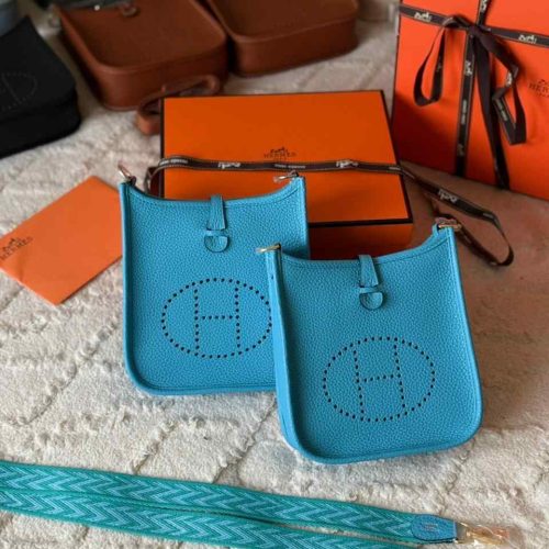 Hermes Evelyne 16 Bleu Nord Taurillon Clemence Leather
