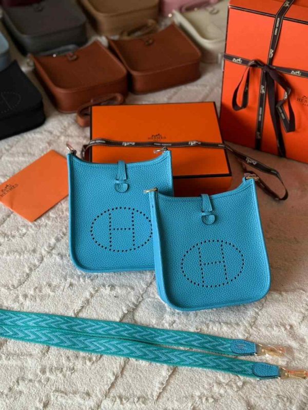 Hermes Evelyne 16 Bleu Nord Taurillon Clemence Leather