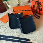 Hermes Evelyne 16 Bleu Nuit Taurillon Clemence Leather Amazone bag