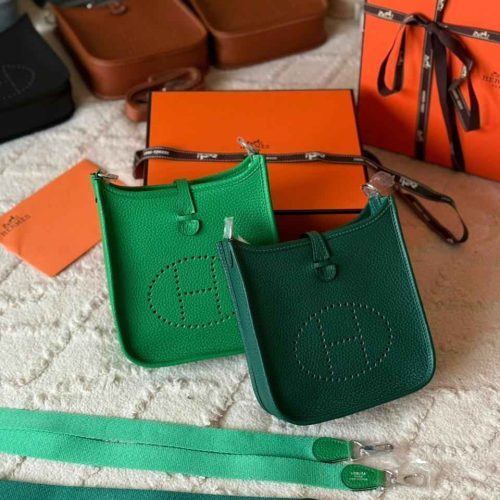 Hermes Evelyne 16 Green Taurillon Clemence Leather