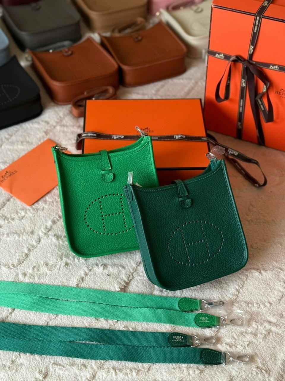 HermesEvelyne16GreenTaurillonClemenceLeatherAmazoneBag Hermes Evelyne 16 Green Taurillon Clemence Leather