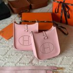 Hermes Evelyne 16 Rose Sakura Taurillon Clemence Leather