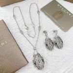 Bvlgari Serpenti Snake Head Necklace Set