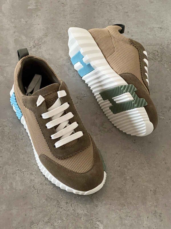 Hermes Bouncing Sneaker Olive