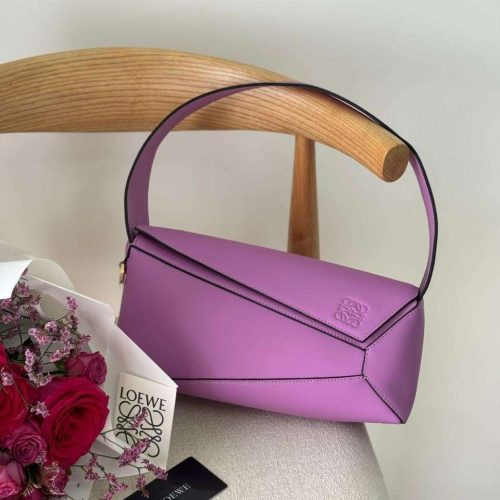 Loewe Puzzle Bag Mini Purple Calfskin