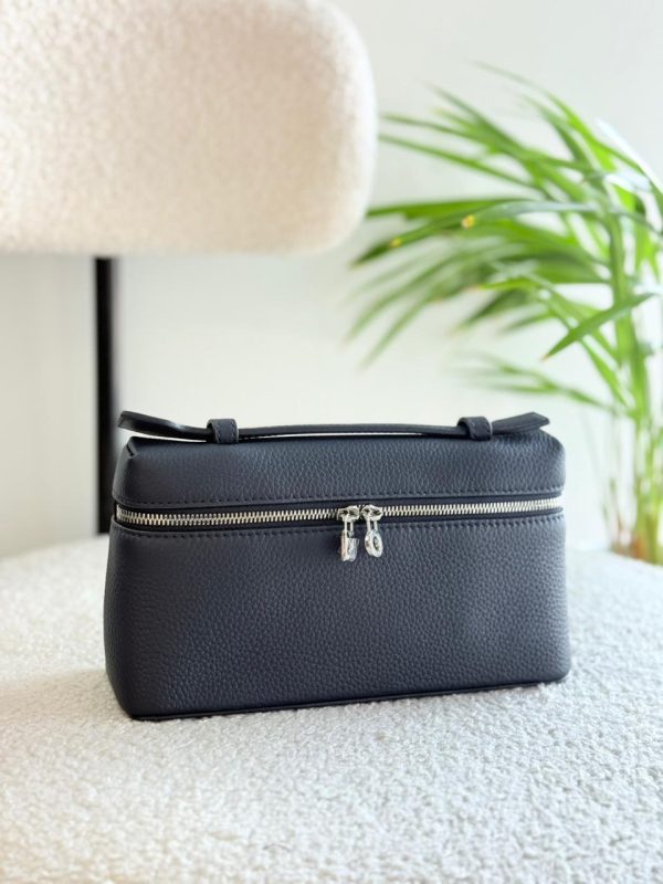 Loro Piana Pouch L19 Blue Navy Calfskin