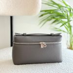 Loro Piana Pouch L19 Dark Grey Calfskin