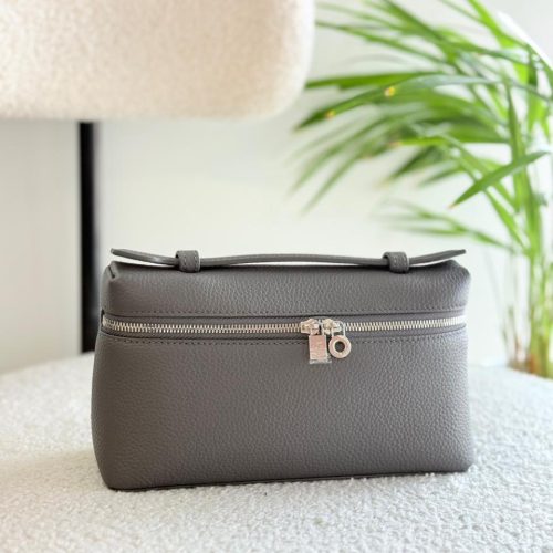 Loro Piana Pouch L19 Dark Grey Calfskin