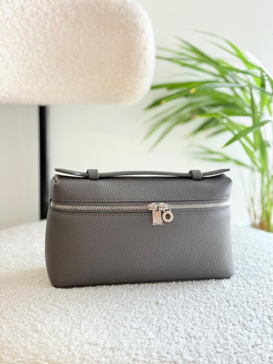 Loro Piana Pouch L19 Dark Grey Calfskin Loro Piana Pouch L19 Dark Grey Calfskin