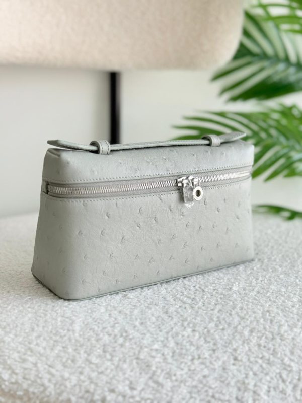 Loro Piana Pouch L19 Deep Ice Ostrich