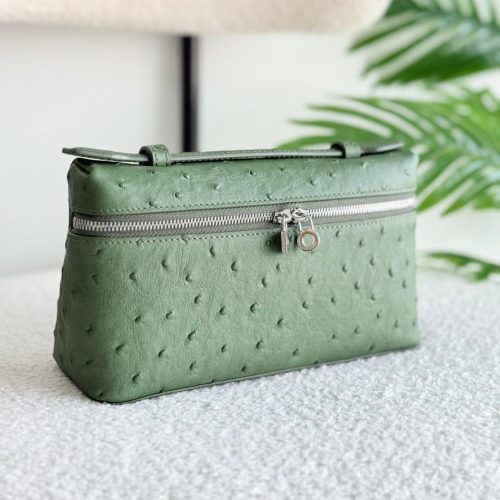 Loro Piana Pouch L19 Green Ostrich