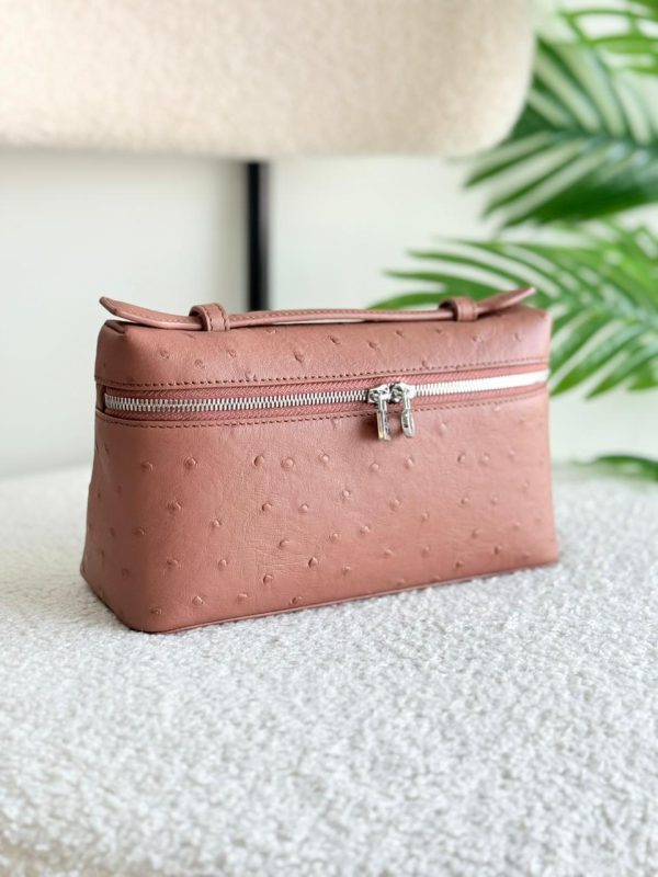 Loro Piana Pouch L19 Peach Ostrich