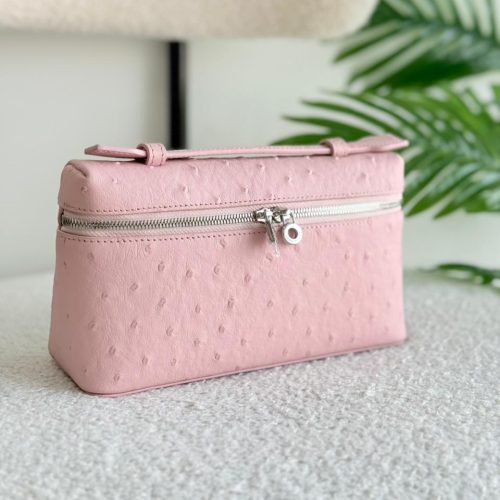 Loro Piana Pouch L19 Pink Ostrich
