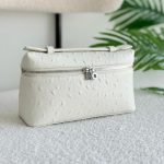 Loro Piana Pouch L19 White Ostrich