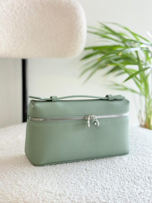 Loro Piana Pouch L19 Green Leaf Calfskin
