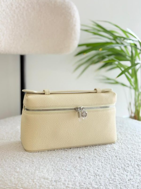 Loro Piana Pouch L19 Light Beige Calfskin