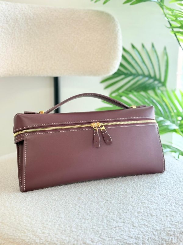 Loro Piana Clutch L29 Oxblood Calfskin