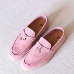 Loro Piana Summer Charms Walk Loafers Brighter Pink Suede