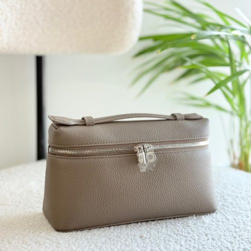 Loro Piana Pouch L19 Warm Mastic Calfskin