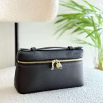 Loro Piana Pouch L19 Black Calfskin