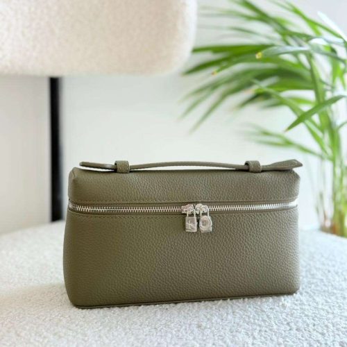 Loro Piana Pouch L19 Olive Leaf Calfskin