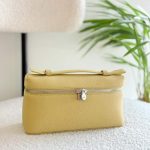 Loro Piana Pouch L19 Yellow Calfskin