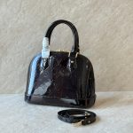 Louis Vuitton Alma BB Black Monogram Vernis Patent Leather Handbag