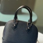 Louis Vuitton Alma BB Black Epi Grained Leather Handbags